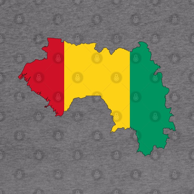 Guinea Flag Map by Historia